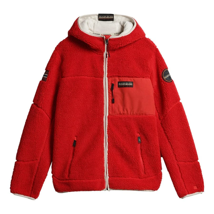 Napapijri Yupik Full Zip 3 Fleecejacke Rot 3 Napapijri Yupik Full Zip 3 Fleecejacke Rot