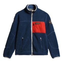 Napapijri Yupik Full Zip 3 Jacke Dunkelblau/rot