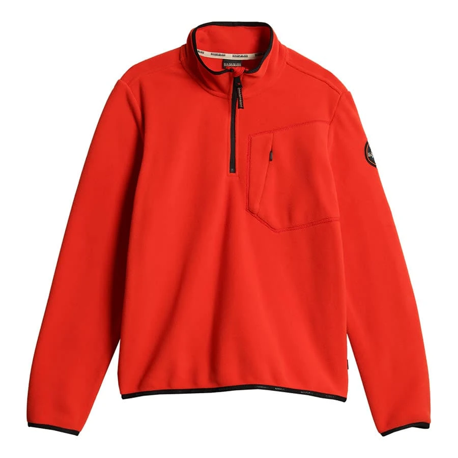 Napapijri Vulkan Half Zip Fleecepullover Orange-rot 3 Napapijri Vulkan Half Zip Fleecepullover Orange-rot