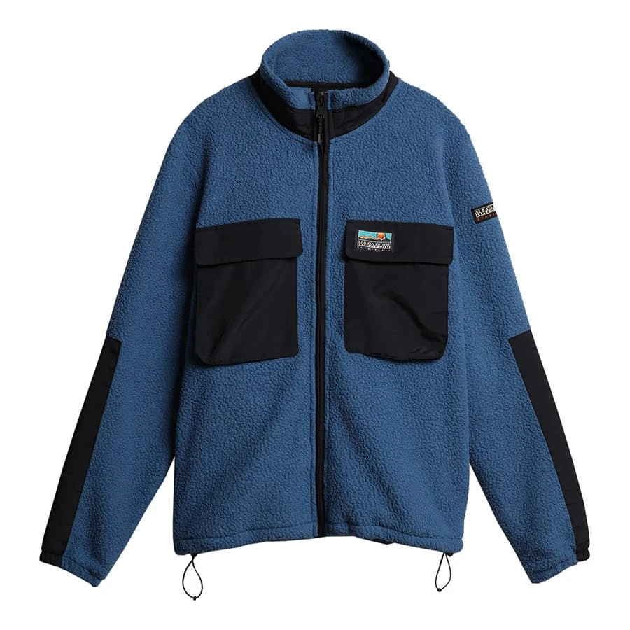 Napapijri Step Fleecejacke Blau/schwarz 3 Napapijri Step Fleecejacke Blau/schwarz