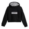 Napapijri Burgee Crop Kinder Hoodie Schwarz/weiß -Napapijri nap np0a4gvz041 001