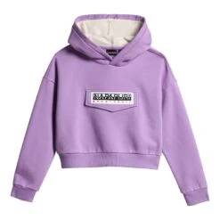 Napapijri Burgee Crop Kinder Hoodie Lila