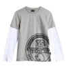 Napapijri Boreale Kinder Langarmshirt Grau/weiß/schwarz -Napapijri nap np0a4gw7160 001