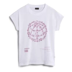 Napapijri Isabela Damen T-Shirt Weiß/rosa