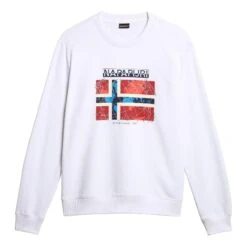 Napapijri Guiro Sweatshirt Weiß/rot
