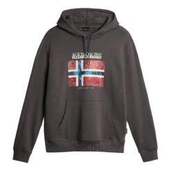 Napapijri Guiro Hoodie Grau/rot