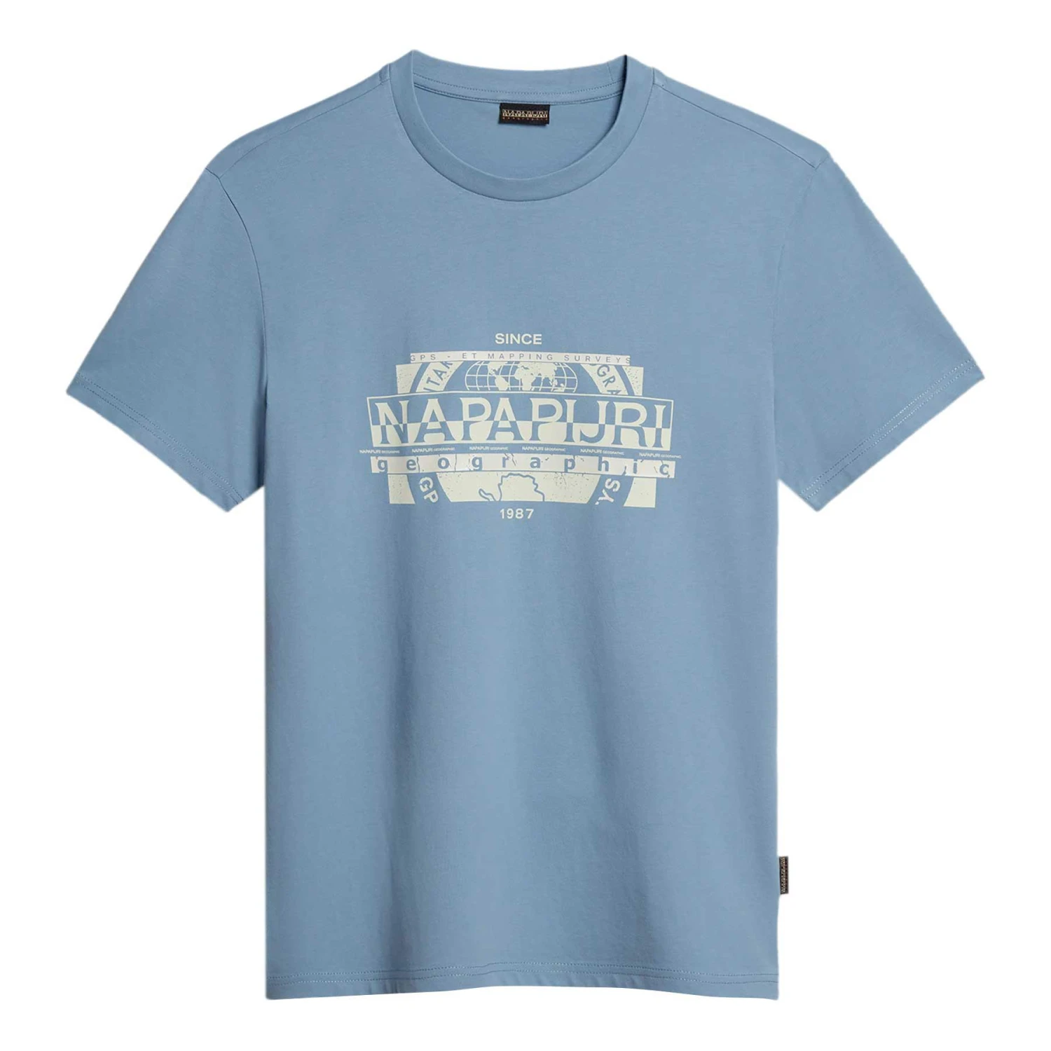 Napapijri Manta T-Shirt Hellblau/schwarz 3 Napapijri Manta T-Shirt Hellblau/schwarz