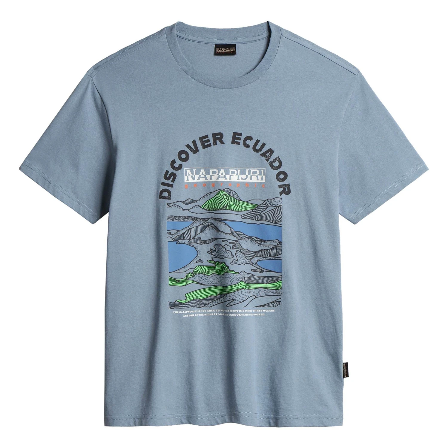 Napapijri Sangay T-Shirt Blau/schwarz/grün 3 Napapijri Sangay T-Shirt Blau/schwarz/grün