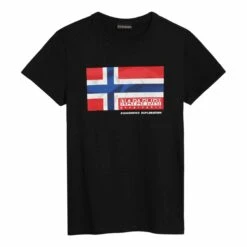 Napapijri Zamora Kinder T-Shirt Schwarz/rot