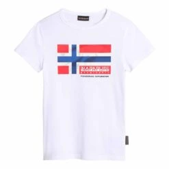 Napapijri Zamora Kinder T-Shirt Weiß/rot